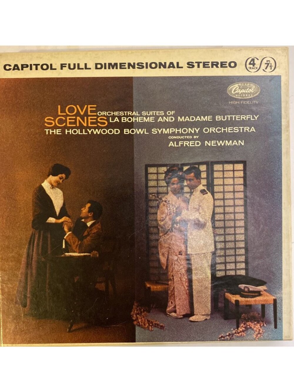 Reel to Reel Tape Love Scenes La Boheme Madame Butterfly Hollywood Bowl Symphony